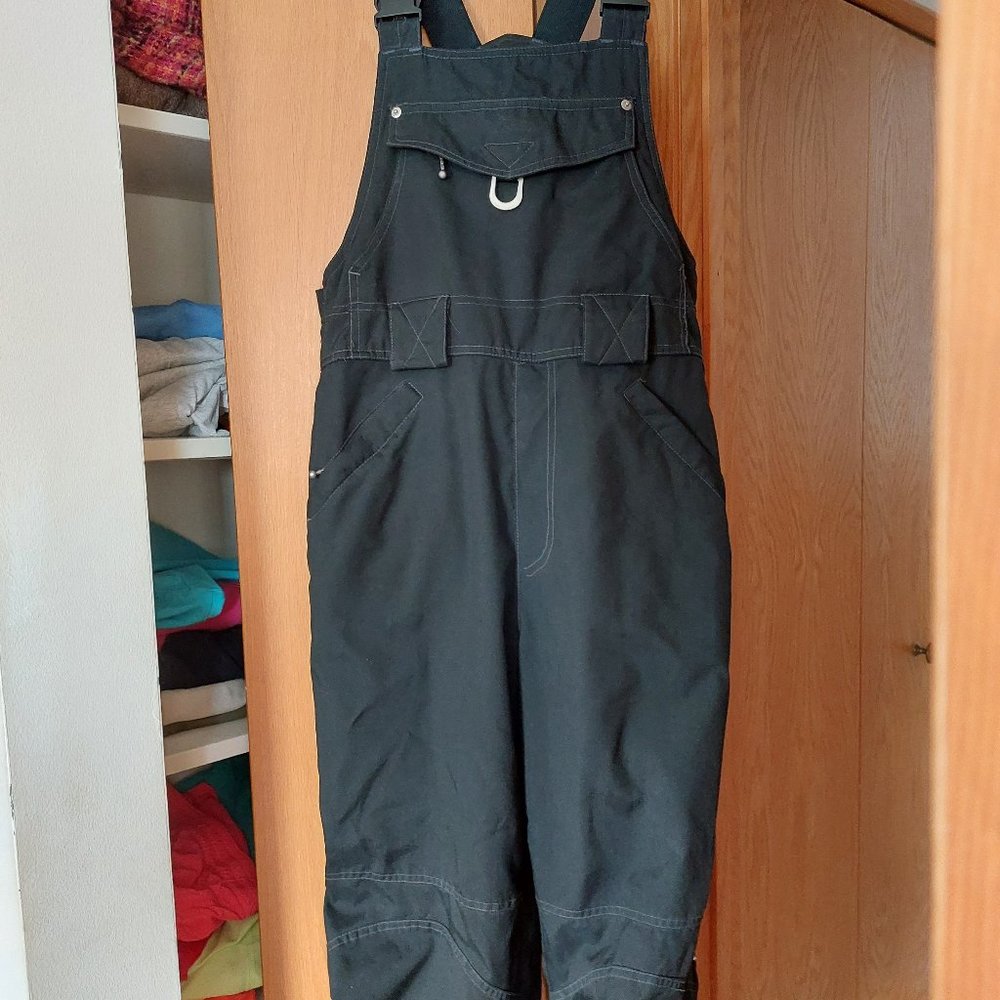 OBERMEYER Women Snow Pants Bib Overalls, Black